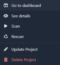 Project list details