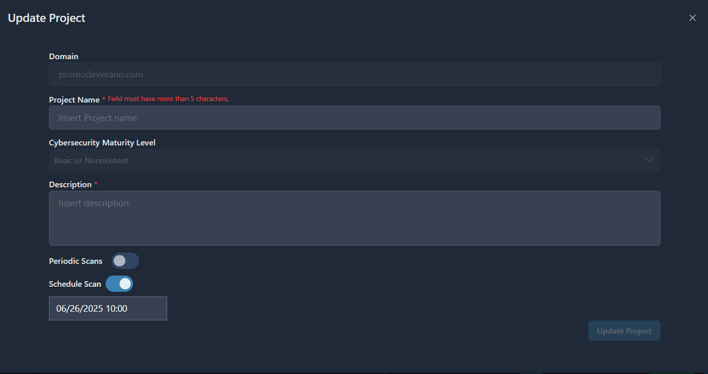 Update project