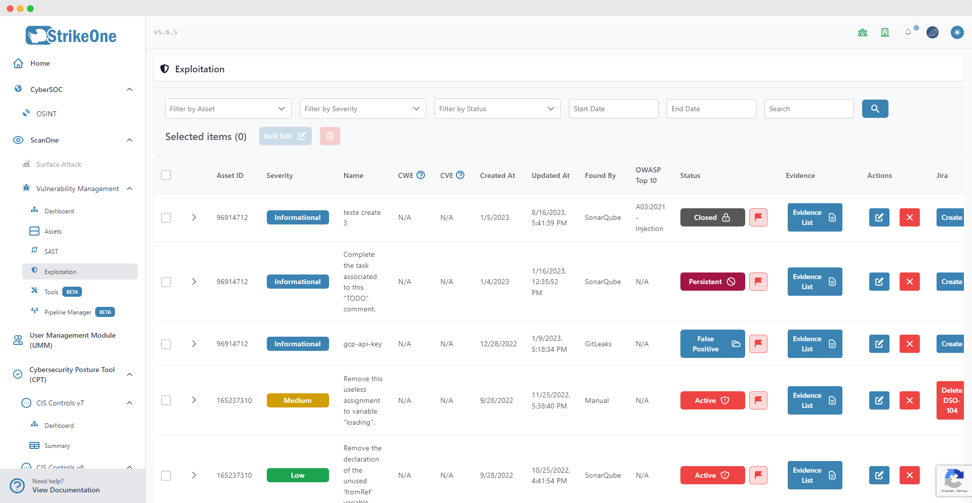🐞 Vulnerability Management | StrikeOne Docs